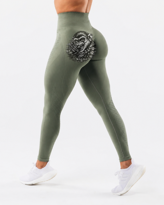 Legging fitness feminina de cintura alta Walali
